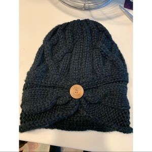 Cute black knit hat